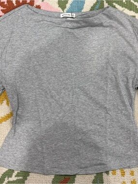 Active USA Heather Gray Crewneck T-Shirt